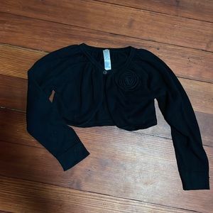 Black 3T shrug sweater